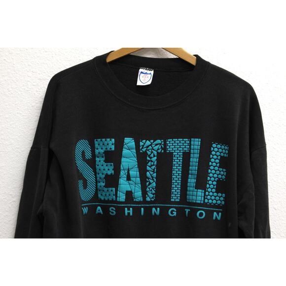 Vintage Seattle Washington Sweatshirt Large - Picture 2 of 10